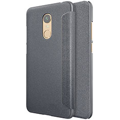Leather Case Stands Flip Cover for Xiaomi Redmi Note 5 Indian Version Black
