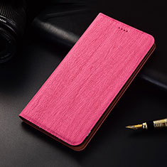 Leather Case Stands Flip Cover H02 Holder for Apple iPhone 13 Hot Pink