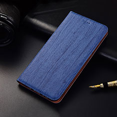 Leather Case Stands Flip Cover H02 Holder for Apple iPhone 13 Mini Blue