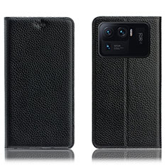 Leather Case Stands Flip Cover H02P Holder for Xiaomi Mi 11 Ultra 5G Black