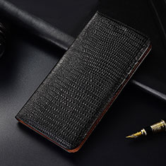 Leather Case Stands Flip Cover H03 Holder for Apple iPhone 13 Black