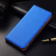 Leather Case Stands Flip Cover H04 Holder for Apple iPhone 14 Plus Blue