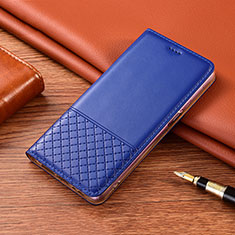 Leather Case Stands Flip Cover H08 Holder for Apple iPhone 13 Blue