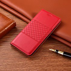 Leather Case Stands Flip Cover H09 Holder for Apple iPhone 13 Mini Red