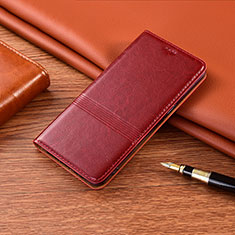 Leather Case Stands Flip Cover H14 Holder for Apple iPhone 13 Mini Red