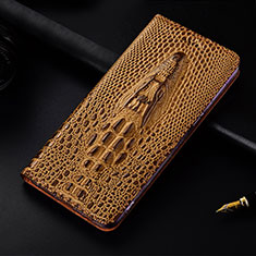 Leather Case Stands Flip Cover H15 Holder for Apple iPhone 13 Brown
