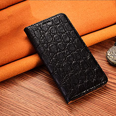 Leather Case Stands Flip Cover H18 Holder for Apple iPhone 13 Black
