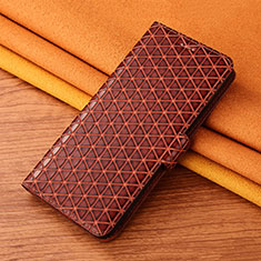 Leather Case Stands Flip Cover H21 Holder for Apple iPhone 13 Light Brown