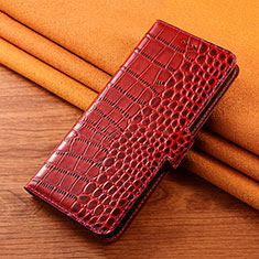Leather Case Stands Flip Cover H23 Holder for Apple iPhone 13 Mini Red
