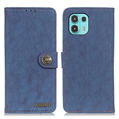 Leather Case Stands Flip Cover Holder A01D for Motorola Moto Edge 20 Lite 5G Blue