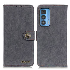 Leather Case Stands Flip Cover Holder A01D for Motorola Moto Edge 20 Pro 5G Black