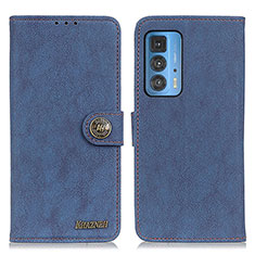 Leather Case Stands Flip Cover Holder A01D for Motorola Moto Edge S Pro 5G Blue