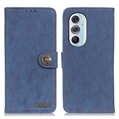 Leather Case Stands Flip Cover Holder A01D for Motorola Moto Edge X30 5G Blue