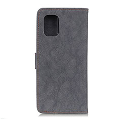Leather Case Stands Flip Cover Holder A01D for Motorola Moto G100 5G Black