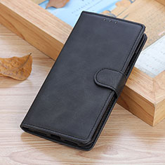 Leather Case Stands Flip Cover Holder A01D for Motorola Moto G14 Black