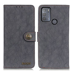 Leather Case Stands Flip Cover Holder A01D for Motorola Moto G50 Black