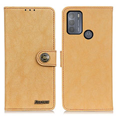 Leather Case Stands Flip Cover Holder A01D for Motorola Moto G50 Gold