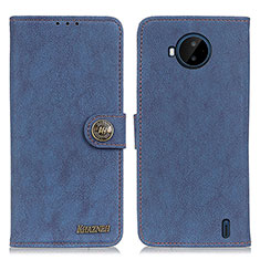 Leather Case Stands Flip Cover Holder A01D for Nokia C20 Plus Blue