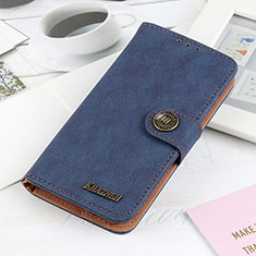 Leather Case Stands Flip Cover Holder A01D for OnePlus 9 5G Blue