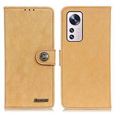 Leather Case Stands Flip Cover Holder A01D for Xiaomi Mi 12 Lite 5G Gold