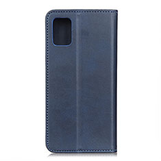 Leather Case Stands Flip Cover Holder A02D for Motorola Moto G100 5G Blue