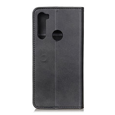 Leather Case Stands Flip Cover Holder A02D for Motorola Moto One Fusion Plus Black