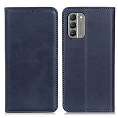 Leather Case Stands Flip Cover Holder A02D for Nokia G400 5G Blue