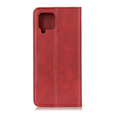 Leather Case Stands Flip Cover Holder A02D for Samsung Galaxy A42 5G Red
