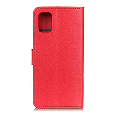 Leather Case Stands Flip Cover Holder A03D for Motorola Moto G100 5G Red