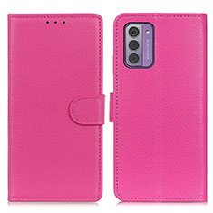 Leather Case Stands Flip Cover Holder A03D for Nokia G310 5G Hot Pink