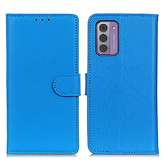 Leather Case Stands Flip Cover Holder A03D for Nokia G310 5G Sky Blue