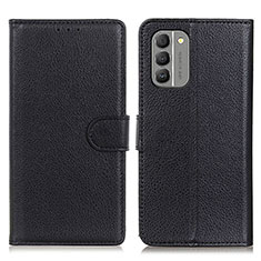 Leather Case Stands Flip Cover Holder A03D for Nokia G400 5G Black
