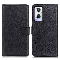 Leather Case Stands Flip Cover Holder A03D for OnePlus Nord N20 5G Black