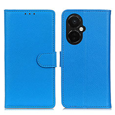 Leather Case Stands Flip Cover Holder A03D for OnePlus Nord N30 5G Sky Blue