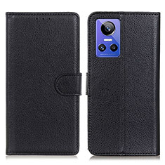 Leather Case Stands Flip Cover Holder A03D for Realme GT Neo3 5G Black