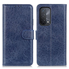 Leather Case Stands Flip Cover Holder A04D for OnePlus Nord N200 5G Blue