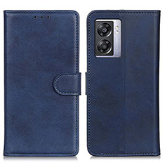Leather Case Stands Flip Cover Holder A04D for OnePlus Nord N300 5G Blue
