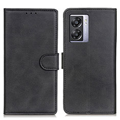 Leather Case Stands Flip Cover Holder A04D for Realme V23 5G Black
