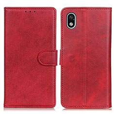 Leather Case Stands Flip Cover Holder A04D for Sony Xperia Ace III Red