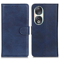 Leather Case Stands Flip Cover Holder A05D for Huawei Honor 90 5G Blue