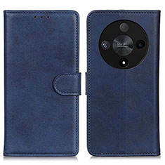 Leather Case Stands Flip Cover Holder A05D for Huawei Honor Magic6 Lite 5G Blue