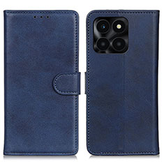 Leather Case Stands Flip Cover Holder A05D for Huawei Honor X6a Blue