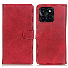 Leather Case Stands Flip Cover Holder A05D for Huawei Honor X6a Red