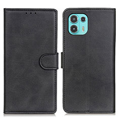 Leather Case Stands Flip Cover Holder A05D for Motorola Moto Edge 20 Lite 5G Black