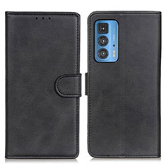 Leather Case Stands Flip Cover Holder A05D for Motorola Moto Edge 20 Pro 5G Black