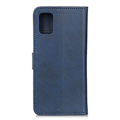 Leather Case Stands Flip Cover Holder A05D for Motorola Moto Edge S 5G Blue