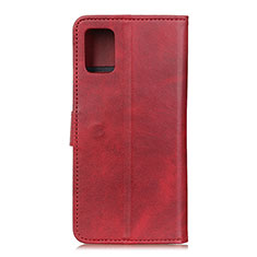 Leather Case Stands Flip Cover Holder A05D for Motorola Moto G100 5G Red