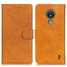Leather Case Stands Flip Cover Holder A05D for Nokia C21 Brown