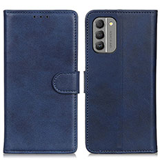 Leather Case Stands Flip Cover Holder A05D for Nokia G400 5G Blue