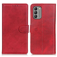 Leather Case Stands Flip Cover Holder A05D for Nokia G400 5G Red